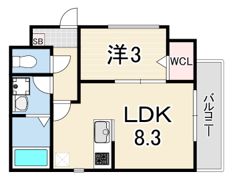 エハコ日暮通の間取り画像