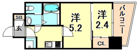 セレニテ神戸プリエの間取り画像
