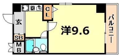 スカイコートの間取り画像