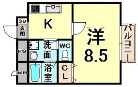 アンプルールフェール メルカート・デリ・アパルタメンティ2の間取り画像