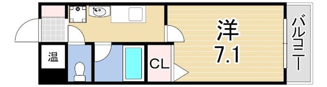 レジスコート東難波1の間取り画像
