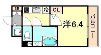 S-RESIDENCE神戸元町の間取り画像