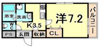 フジパレス塚口1番館の間取り画像