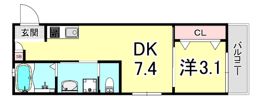 ワコーレヴィータ芦屋浜町の間取り画像