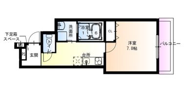 フジパレス阪急園田EAST5番館の間取り画像