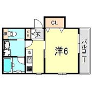 コラボ熊内橋通の間取り画像