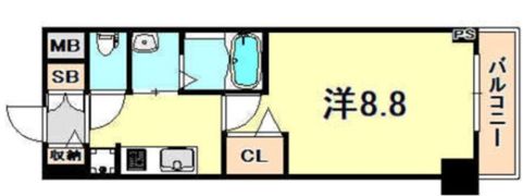 MJC神戸ハーバーウエストの間取り画像