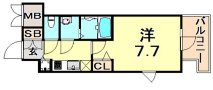 アドバンス三宮グルーブの間取り画像