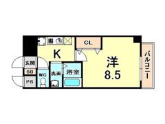クレセールTWOの間取り画像