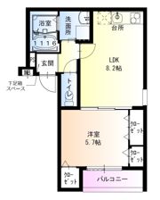 フジパレス武庫之荘東1番館の間取り画像