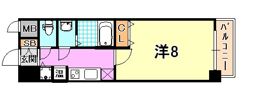 レオンコンフォート神戸西の間取り画像