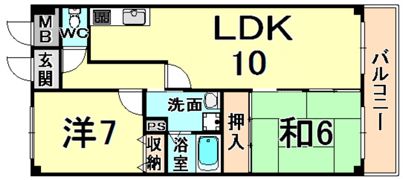 Aurora Court武庫之荘の間取り画像