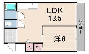 ヴィラ六甲道の間取り画像