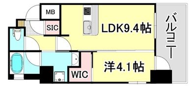 エステムコート新神戸II駅前山手の間取り画像