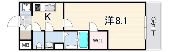 エスリード神戸ハーバーテラスの間取り画像