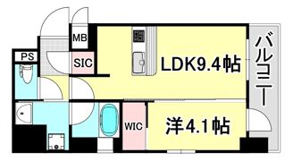 エステムコート新神戸II駅前山手の間取り画像