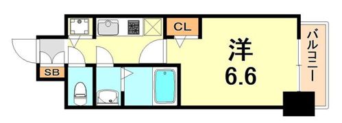 プレサンス三宮ディライトの間取り画像