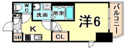エステムコート神戸元町ヒルズの間取り画像