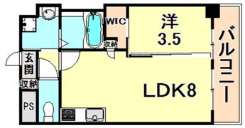 KMS新生水木通の間取り画像