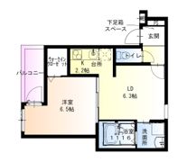 フジパレス長洲公園2番館の間取り画像