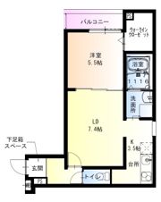 フジパレス尼崎西立花の間取り画像