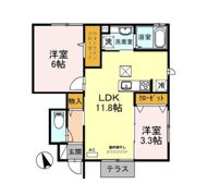 チェリーハウス2 B棟の間取り画像