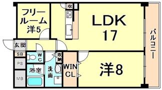シャルム甲子園口の間取り画像