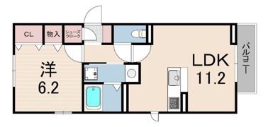 WEST GARDEN COURT 1の間取り画像