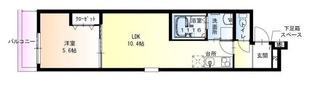 フジパレス尼崎水堂町の間取り画像