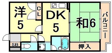 フローレンス西宮1の間取り画像