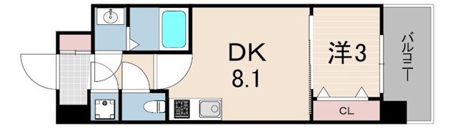 セレニテ神戸ミラクノールの間取り画像