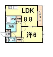 ソレイユ段上の間取り画像