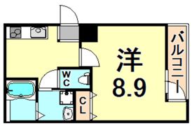 フジパレス出屋敷5番館の間取り画像