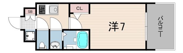 ソルテラスKOBE湊町の間取り画像