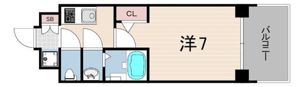 ソルテラスKOBE湊町の間取り画像