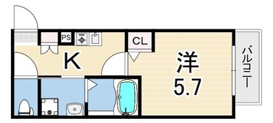 ARTEMIS東園田の間取り画像