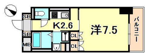 プラネソシエ神戸元町の間取り画像