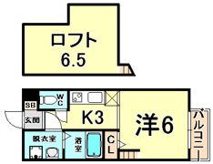 ATTIC立花の間取り画像