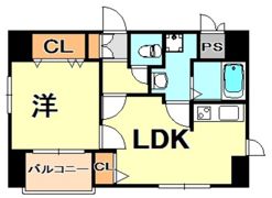 パルシオ三宮フラワーロードの間取り画像