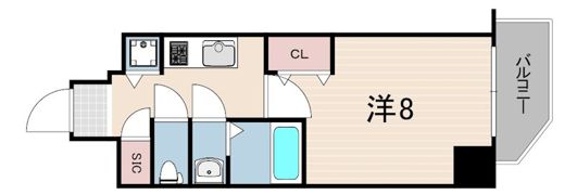 アドバンス三宮パルマの間取り画像