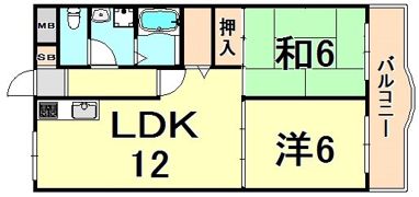 レジデンス塚口の間取り画像