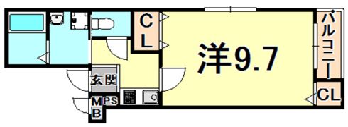 フジパレス西宮ノースの間取り画像