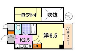 エステムコート神戸県庁前IIIフィエルテの間取り画像