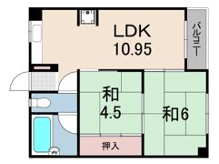 神園ニューハイムの間取り画像