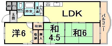 ラフィーネ甲子園の間取り画像