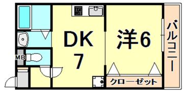 ドムール甲子園の間取り画像