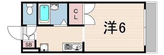 タウンコート小河通の間取り画像