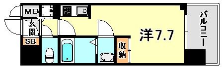 アスヴェル兵庫駅前の間取り画像