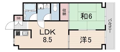 エスペラール武庫之荘の間取り画像