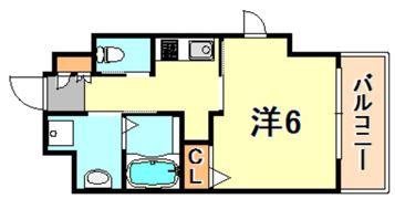 エステムコート神戸元町ヒルズの間取り画像